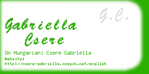 gabriella csere business card